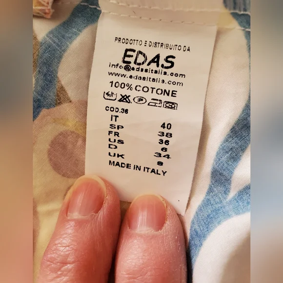 Edas Italian-Made Fit & Flare Dress Cap Sleeves - Picture 4 of 15